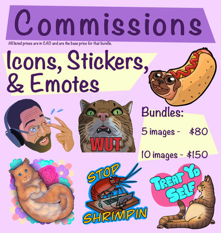 Commission Price Sheet - Icon Bundles